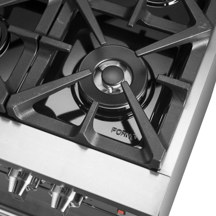 Forno Massimo 60-Inch Freestanding Dual Fuel Range, 10 Burners, Double Convection Ovens