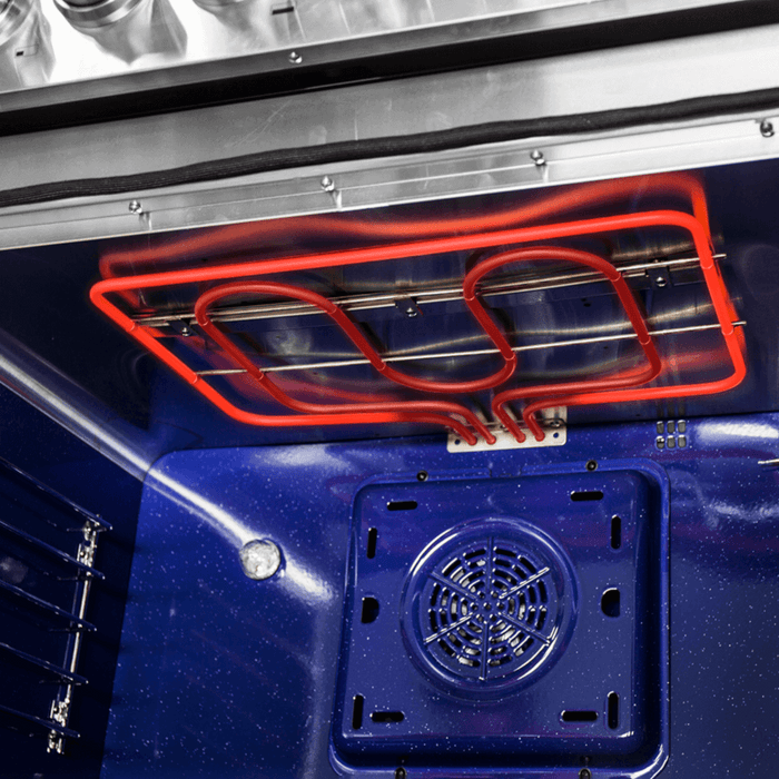 Forno Capriasca 30-Inch Freestanding Dual Fuel Range, 4 Burners, True Convection Oven