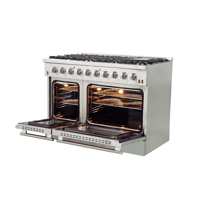 Galiano - 48" Freestanding Gas Range with Blue Door