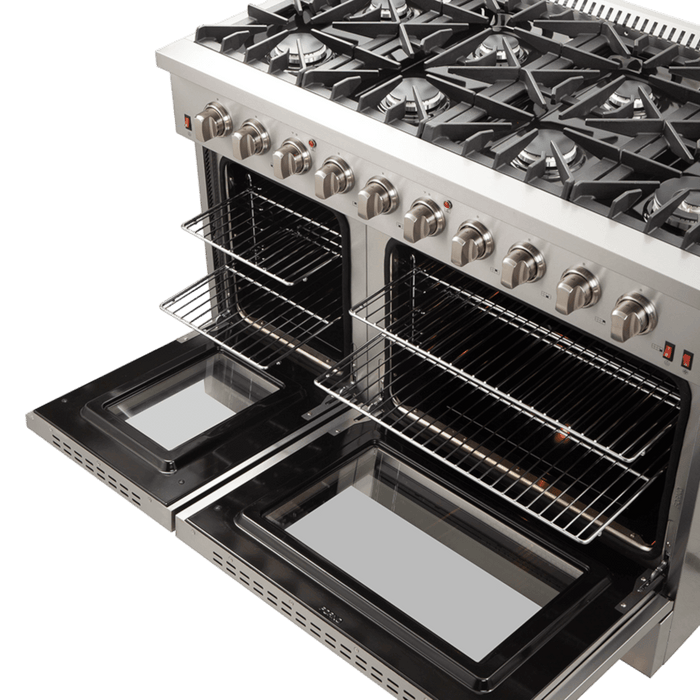 Galiano - 48" Freestanding Gas Range with Blue Door