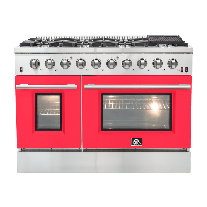 Galiano - 48" Freestanding Gas Range with Blue Door