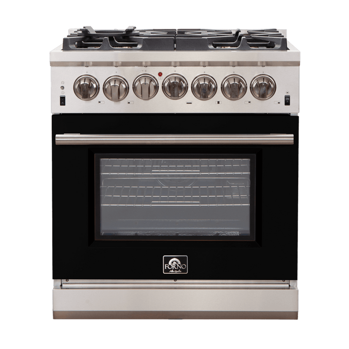 Capriasca 30" Freestanding Gas Range with White Door Gas Range