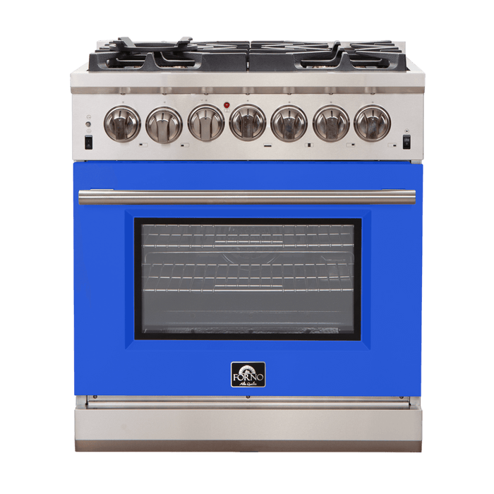 Capriasca 30" Freestanding Gas Range with White Door Gas Range