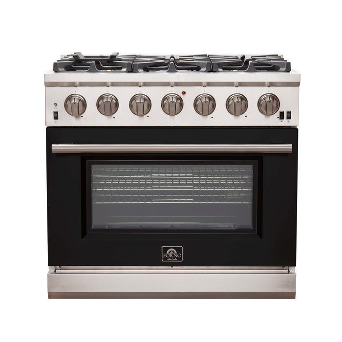 Capriasca 36" Freestanding Gas Range with White Door Gas Range