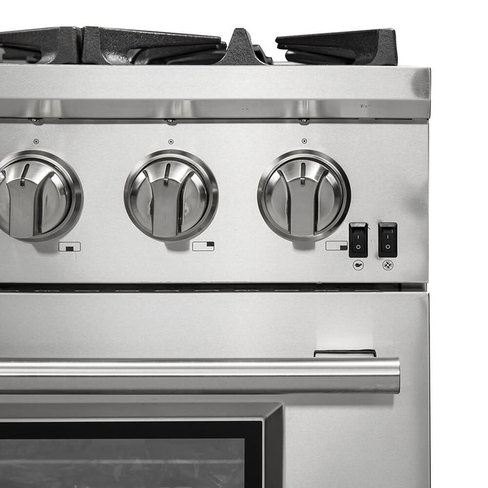 Capriasca 36" Freestanding Gas Range with White Door Gas Range
