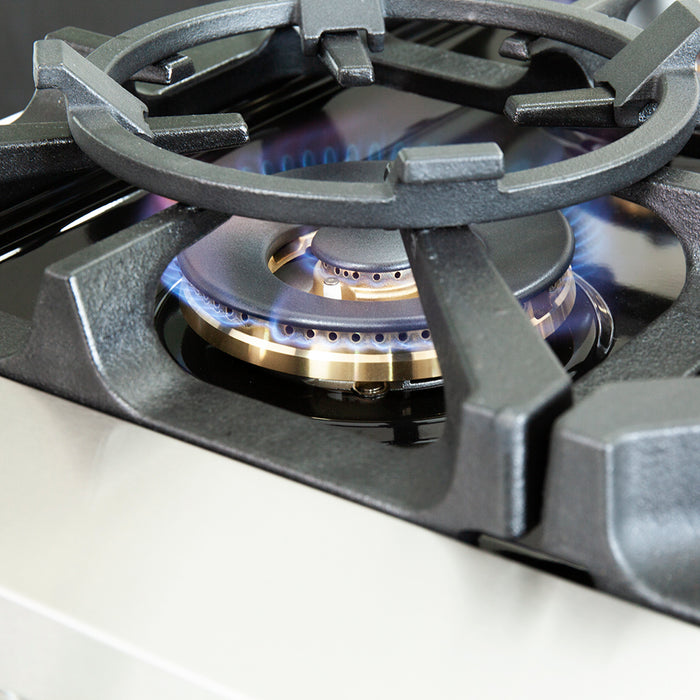 Capriasca 36" Freestanding Gas Range with White Door Gas Range