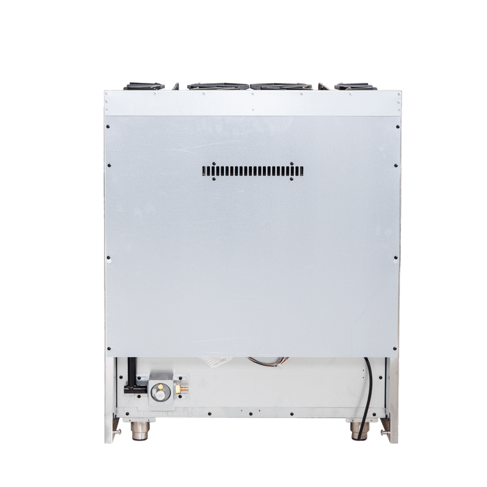 Forno Galiano 30-Inch Freestanding French Door Gas Range, 4 Burners, Convection Oven, Energy Efficient