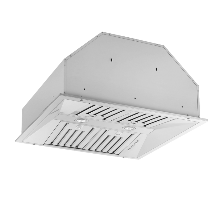 Forno Altilia 30-Inch Insert Range Hood, Stainless Steel, LED Lighting, Baffle Filters