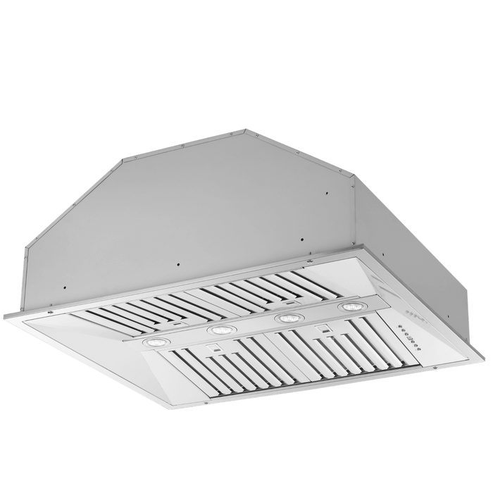 Forno Altilia 36-Inch Insert Range Hood, Stainless Steel, LED Lighting, Baffle Filters