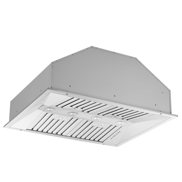 Forno Altilia 36-Inch Insert Range Hood, Stainless Steel, LED Lighting, Baffle Filters