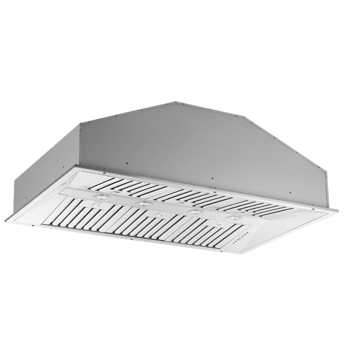 Forno Altilia 48-Inch Insert Range Hood, Stainless Steel, LED Lighting, Baffle Filters