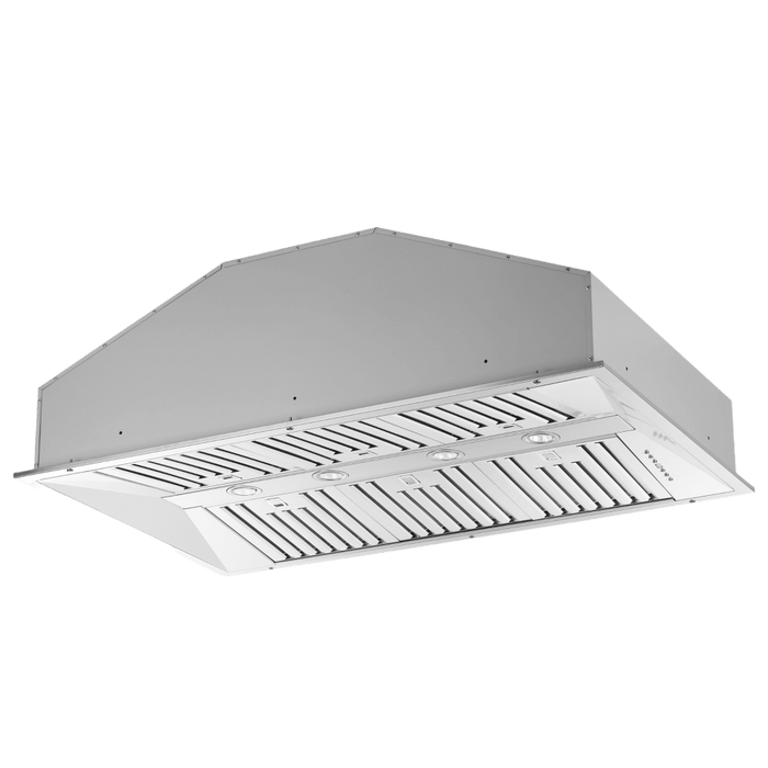 Forno Altilia 48-Inch Insert Range Hood, Stainless Steel, LED Lighting, Baffle Filters