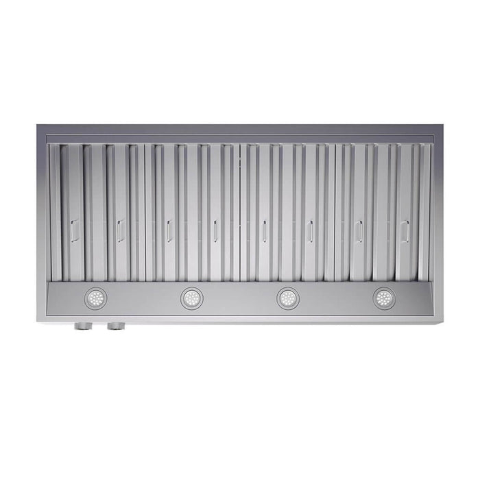 Forno Biagio 48-Inch Wall Mounted Range Hood, Stainless Steel, Heavy Duty