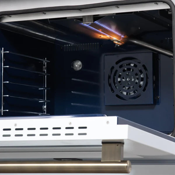 Forno Massimo 30-Inch Freestanding Gas Range, 4 Burners, True Convection Oven