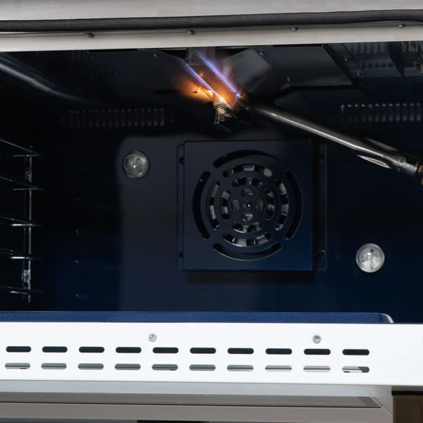 Forno Massimo 48-Inch Freestanding Gas Range, 8 Burners, True Convection Oven