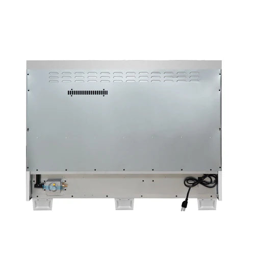 Forno Capriasca 48-Inch Freestanding French Door Gas Range, 8 Burners, Convection Oven, Energy Efficient