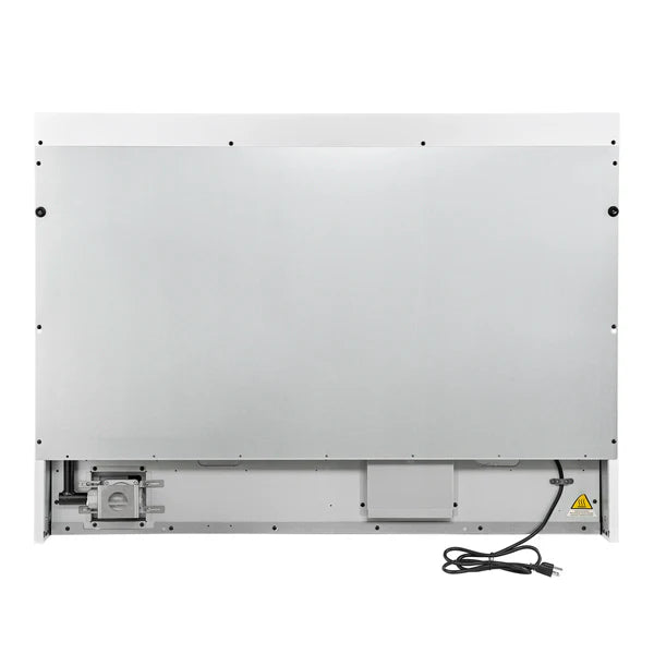 Forno Antico 48-Inch Dual Fuel Range, White with Antique Brass Finish, 8 Burners, 94,000 BTU, 5.5 cu.ft. Double Ovens & Griddle