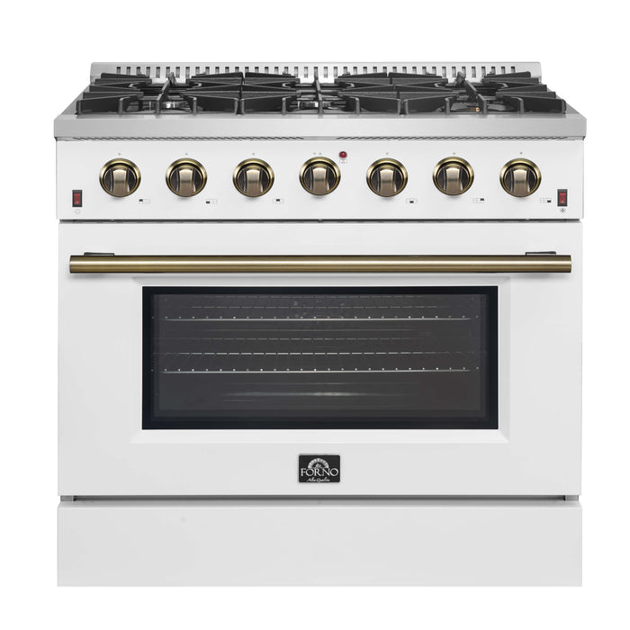 Forno Galiano 36-Inch Freestanding Gas Range, Stainless Steel, 6 Burners, Energy Efficient