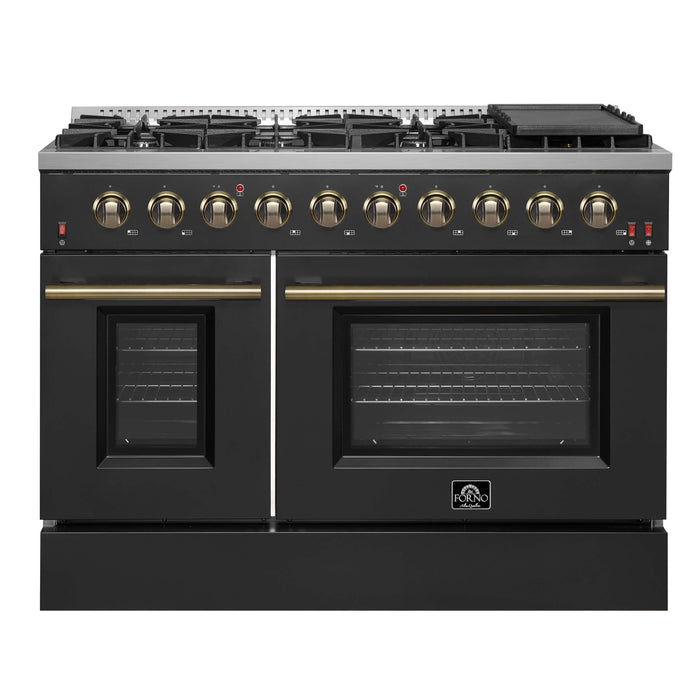 Galiano - 48" Freestanding Gas Range with Blue Door