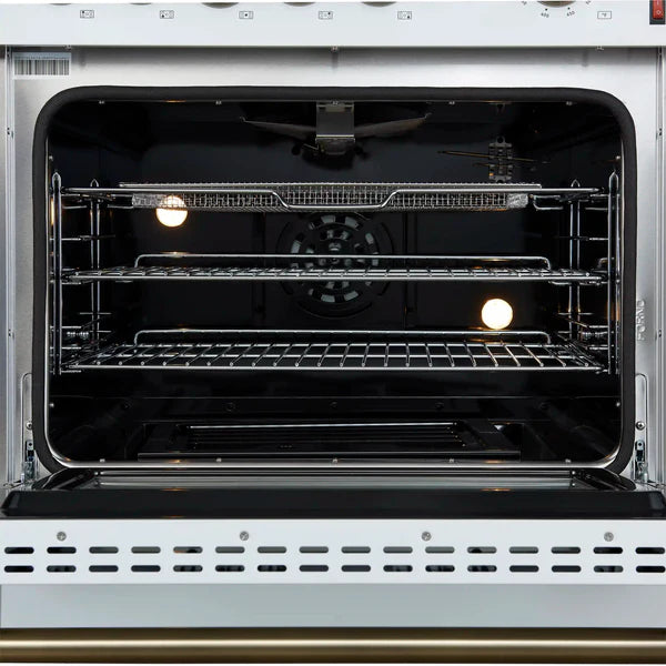 FORNO Giovanni 30-inch Gas Range Stainless Steel, 5 Burners 67,000 BTU, 4.32 cu.ft. Convection Oven