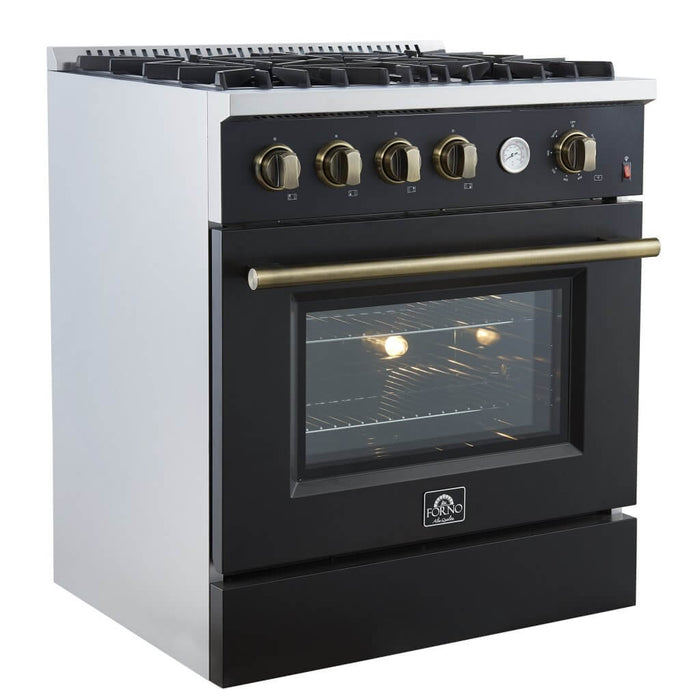 Marco 30-inch Gas Range Stainless Steel, 4 Burners 37,000 BTU, 4.32 cu.ft. Convection Oven