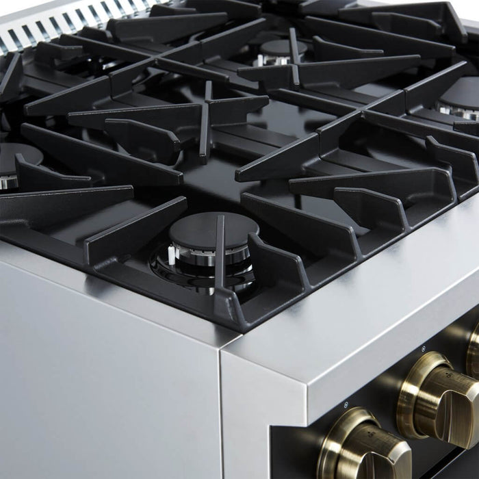 Marco 30-inch Gas Range Stainless Steel, 4 Burners 37,000 BTU, 4.32 cu.ft. Convection Oven