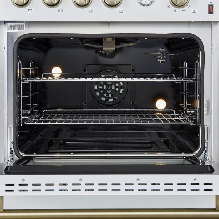 Marco 30-inch Gas Range Stainless Steel, 4 Burners 37,000 BTU, 4.32 cu.ft. Convection Oven