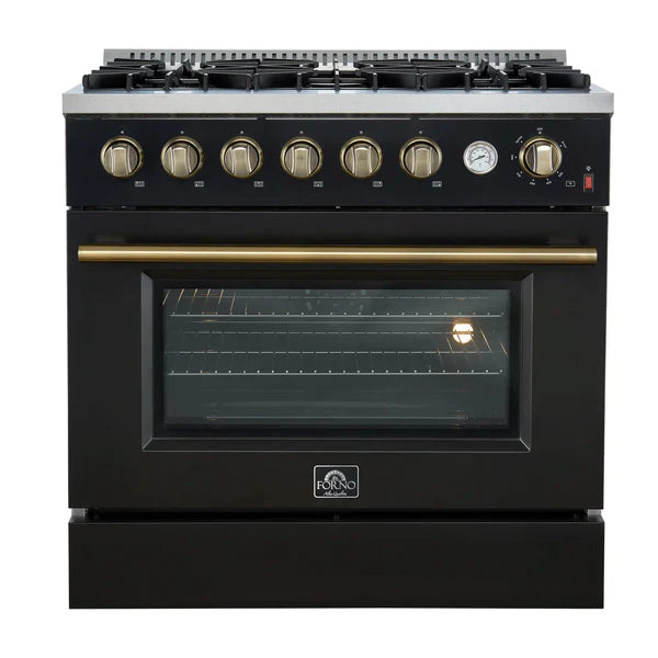Marco 36-Inch Gas Range Stainless Steel, 6 Burners 67,000 BTU, 5.36 cu.ft. Convection Oven