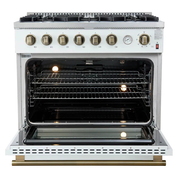 Marco 36-Inch Gas Range Stainless Steel, 6 Burners 67,000 BTU, 5.36 cu.ft. Convection Oven