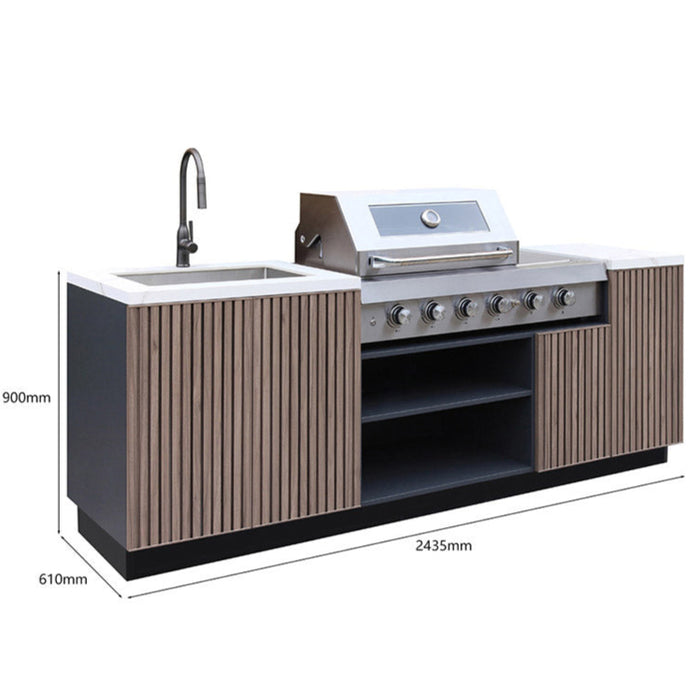 Elite Kitchen Direct BBQ Island Outdoor Kitchen Storage Set