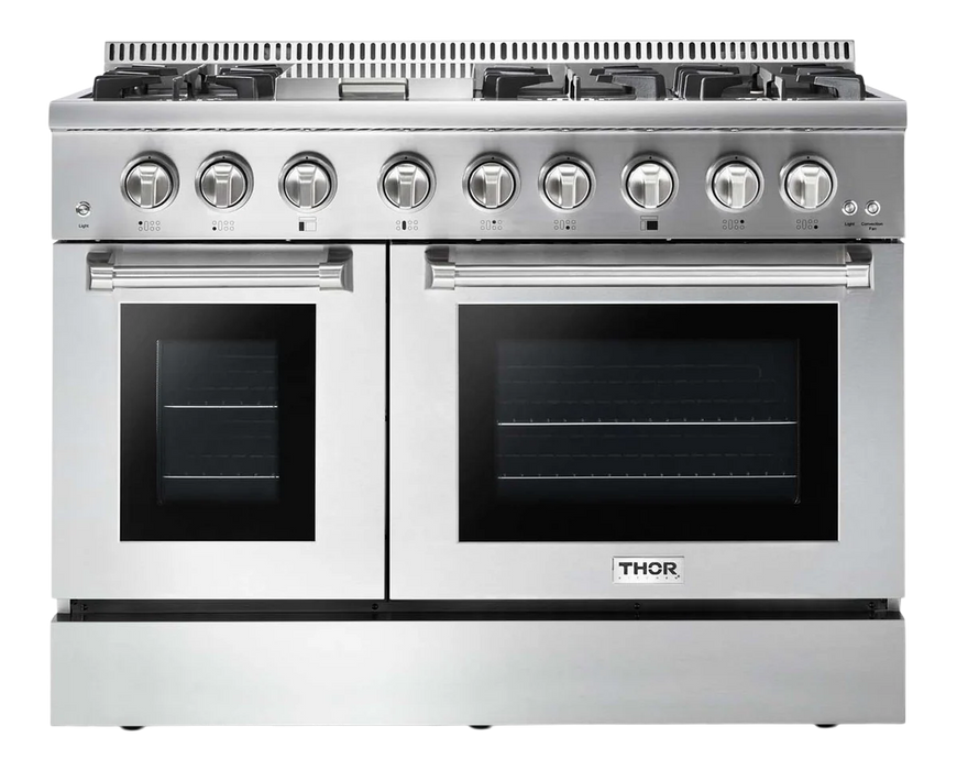 Thor Kitchen 48-Inch 6.7 cu. ft. Dual Fuel Range in Stainless Steel (HRD4803U)