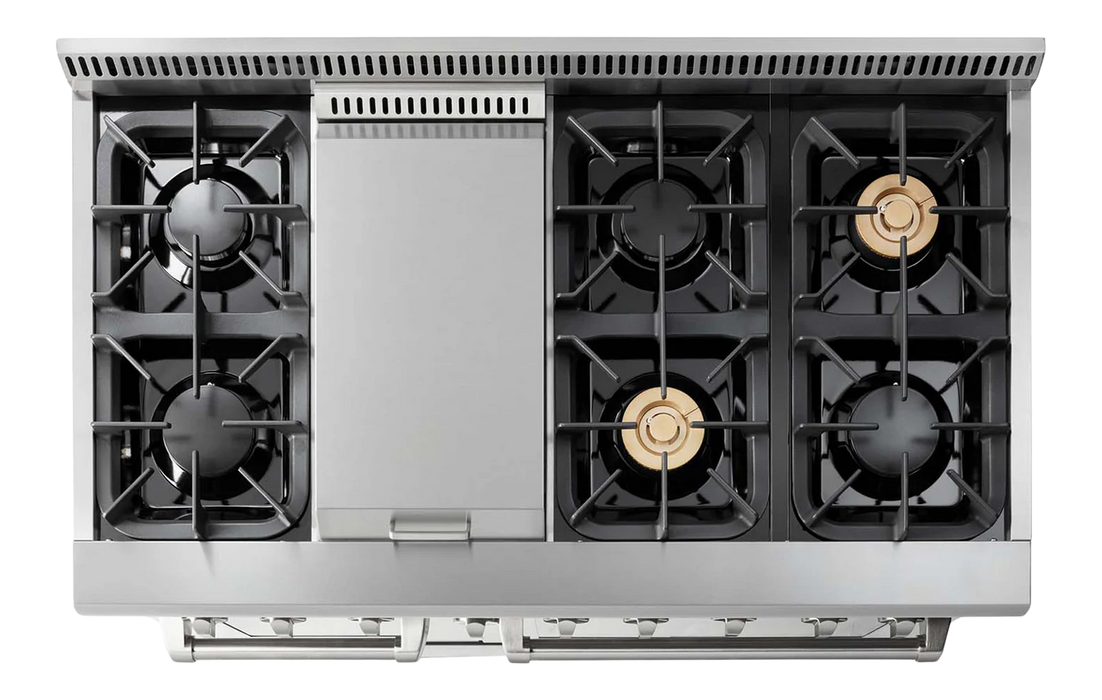 Thor Kitchen 48-Inch 6.7 cu. ft. Dual Fuel Range in Stainless Steel (HRD4803U)