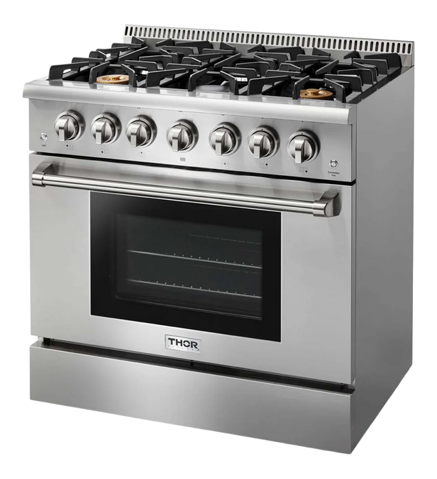 Thor Kitchen 36 in. Professional Gas Range in Stainless Steel - HRG3618U