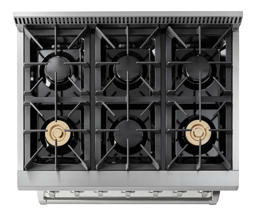 Thor Kitchen 36 in. Professional Gas Range in Stainless Steel - HRG3618U