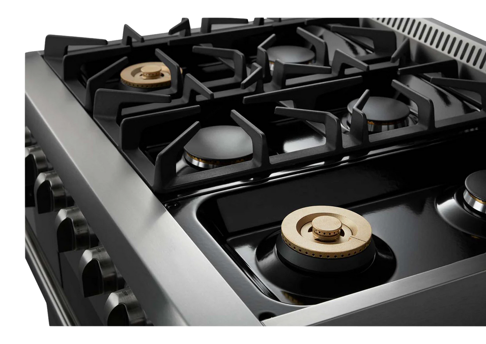 Thor Kitchen 36 in. Professional Gas Range in Stainless Steel - HRG3618U