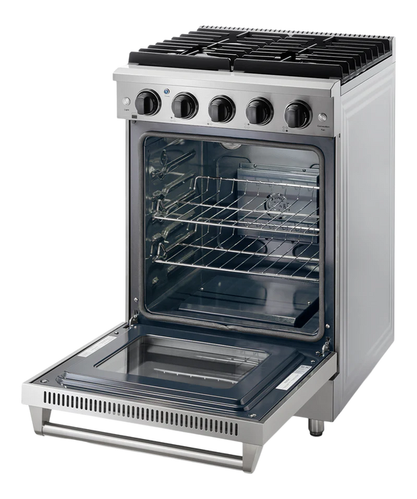 Thor Kitchen 24-Inch 3.7 cu. ft. Oven Gas Range in Stainless Steel (LRG2401U)