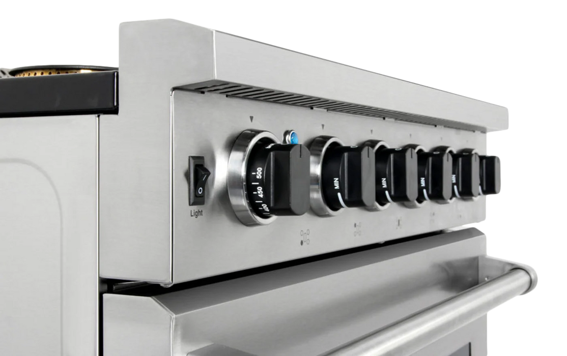 Thor Kitchen 30-Inch Gas Range with 5 Burners, 4.55 cu. ft Oven in Stainless Steel (LRG3001U)