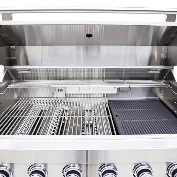 Bulnes Outdoor Kitchen 40" 84,000 BTU Stainless Steel BBQ & White Sintered Stone Countertops