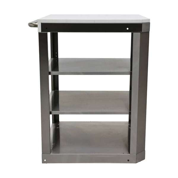 Bulnes Outdoor Kitchen 40" 84,000 BTU Stainless Steel BBQ & White Sintered Stone Countertops