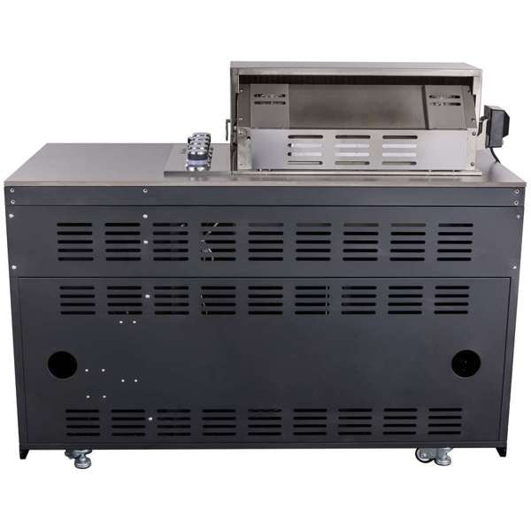 Rimini Outdoor Kitchen: 30" BBQ 62,600 BTU, 2.4 cu.ft. Refrigerator, Gray Countertops