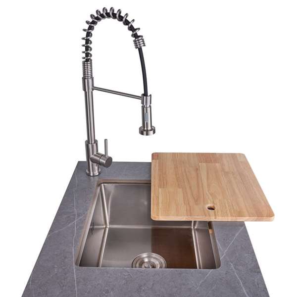 Rimini Outdoor Kitchen: 30" BBQ 62,600 BTU, 2.4 cu.ft. Refrigerator, Gray Countertops