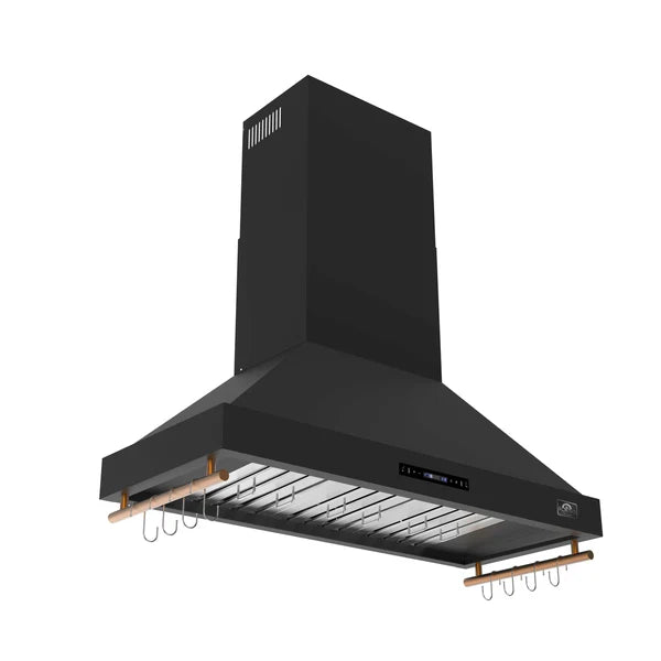 Forno Venezia 30 Inch Wall-Mounted Range Hood with Touch Controls and Baffle Filters