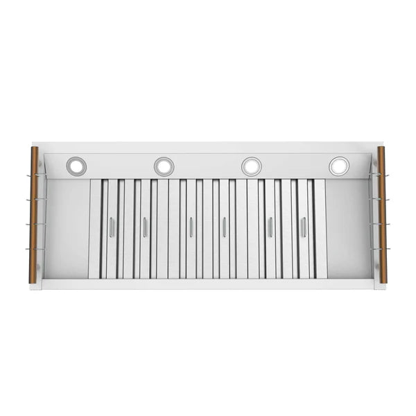 Forno Venezia 48 Inch Wall-Mounted Range Hood with Touch Controls and Baffle Filters