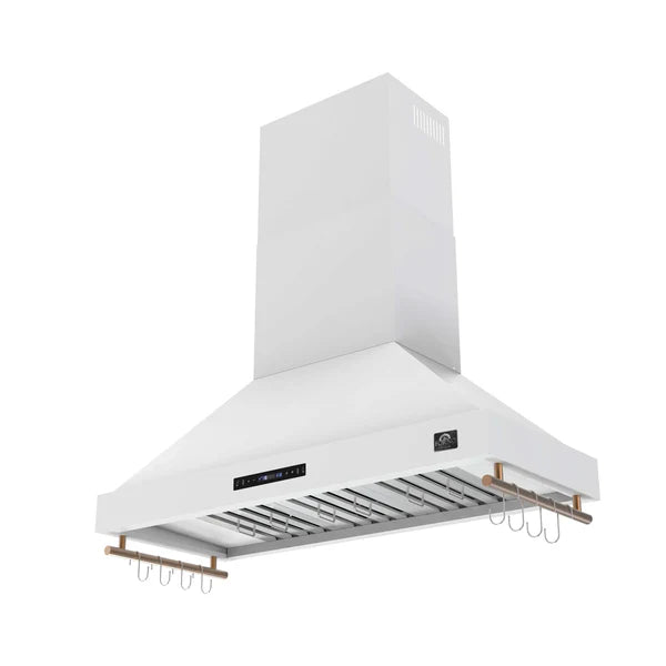 Forno Venezia 48 Inch Wall-Mounted Range Hood with Touch Controls and Baffle Filters