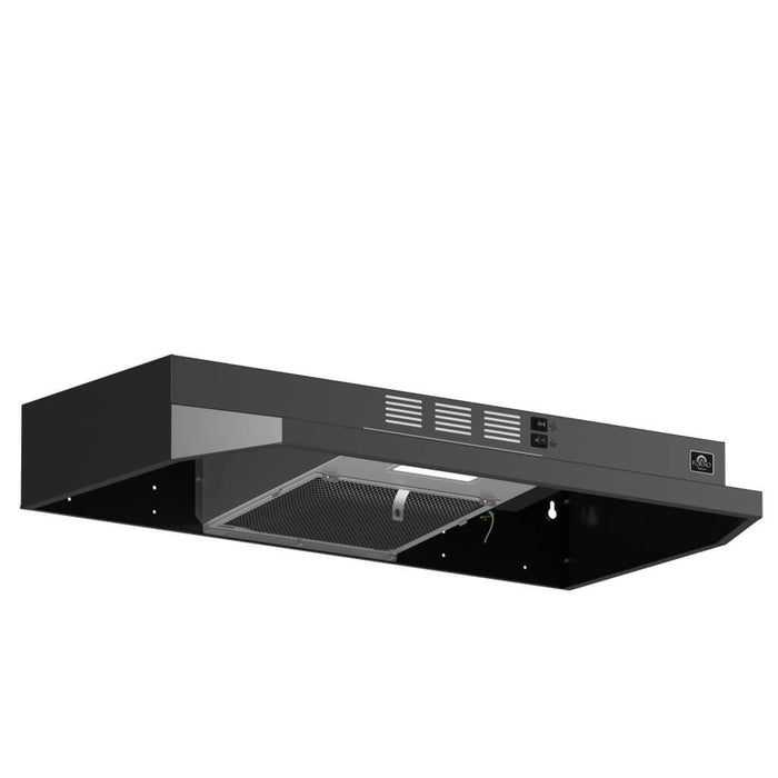 Forno Cappa 30-Inch Under Cabinet Range Hood, Stainless Steel, 200 CFM, Convertible, LED Lighting