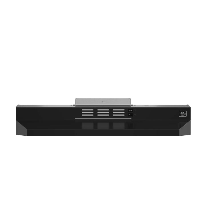 Forno Cappa 30-Inch Under Cabinet Range Hood, Stainless Steel, 200 CFM, Convertible, LED Lighting