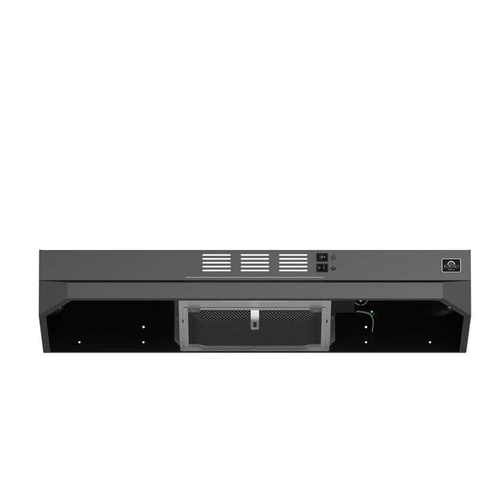 Forno Cappa 30-Inch Under Cabinet Range Hood, Stainless Steel, 200 CFM, Convertible, LED Lighting
