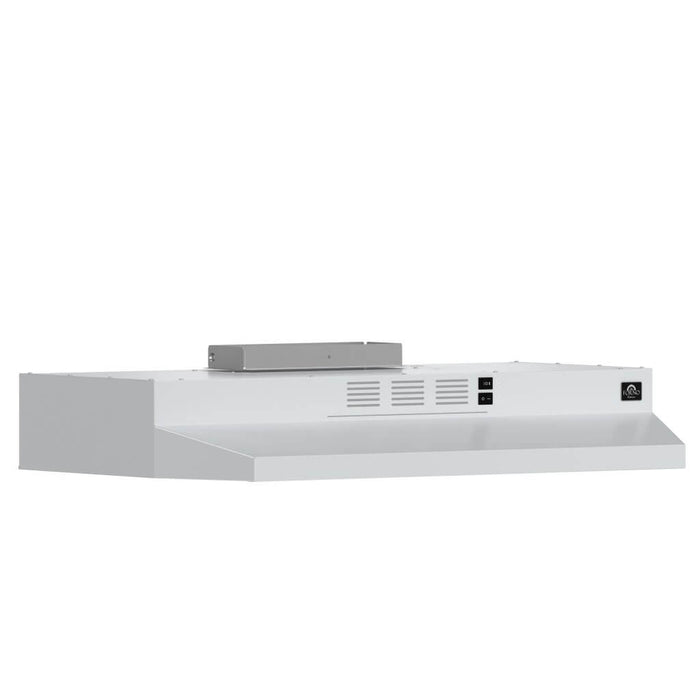 Forno Cappa 30-Inch Under Cabinet Range Hood, Stainless Steel, 200 CFM, Convertible, LED Lighting