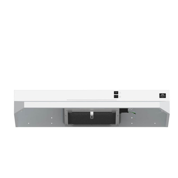 Forno Cappa 30-Inch Under Cabinet Range Hood, Stainless Steel, 200 CFM, Convertible, LED Lighting