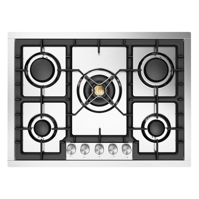ILVE UHCPT75 Professional Plus II 30 inch Built-In Gas Cooktop with 5 Burners, in Stainless Steel